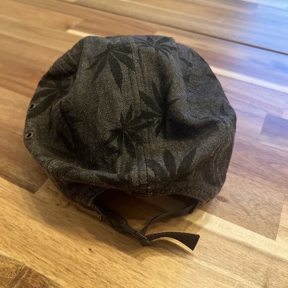 HUF 5 Panel Hat Cap Strap Back Marijuana Weed Leaf AOP Allover Skater‎ One Size - Picture 3 of 9